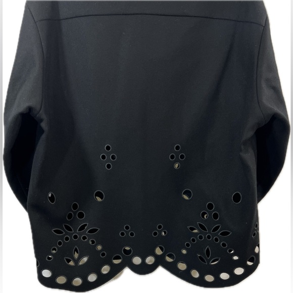 NWOT MANTU Women's Wool Blend Cut Out Coat Jacket Size 42 Made in Italy - Picture 3 of 6